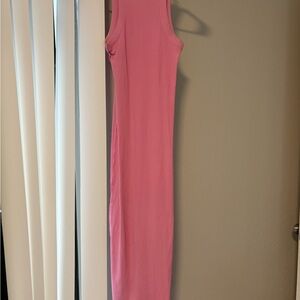 PINK Victoria's Secret Pink Halter Bodycon Maxi Dress